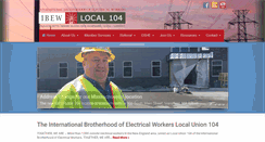 Desktop Screenshot of ibew104.org